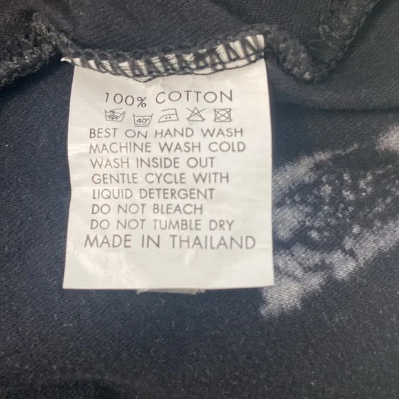 WearRaw Black Acid Washed RacerBack Tunic With Moonphase and Yoga Baboon Size XL - Picture 7 of 9